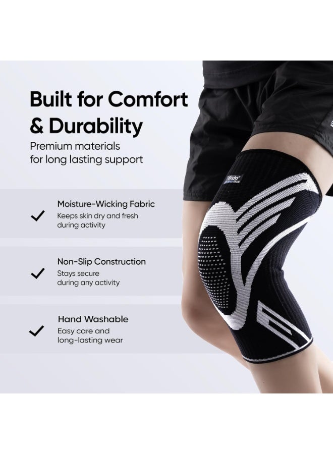 فريدو دعامة ركبة نشطة للرجال والنساء ، دعامة ركبة لتخفيف الألم - Image 2